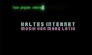 Musikclip "Kaltes Internet" mit Marq Lativ, ein Film von Skrollan Alwert, Hamburg